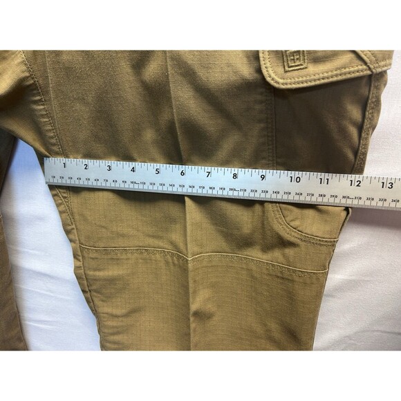 5.11 Tactical Mens Taclite Ripstop Cargo Pants Dark Khaki Size 38x32 Double Knee - Picture 7 of 9